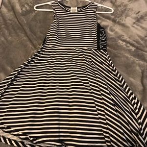 Black and white striped PINK dress, size XS